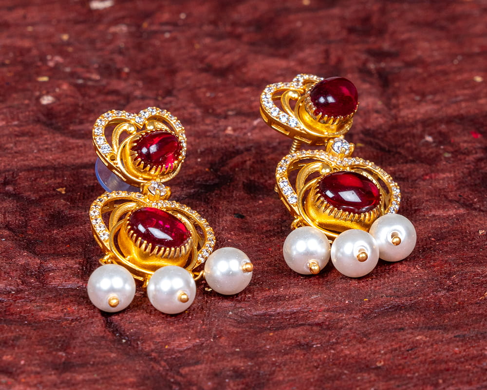 Manjula Sterling Silver Dangler - Image 3