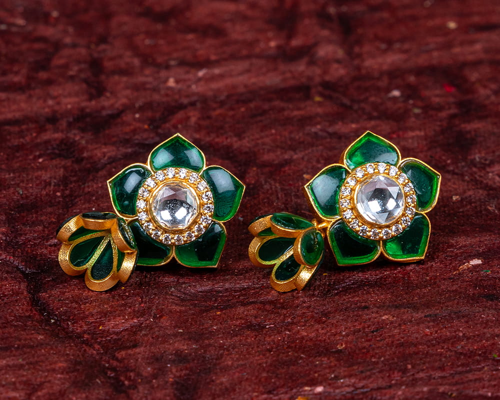 Champa Silver Earring - Image 4