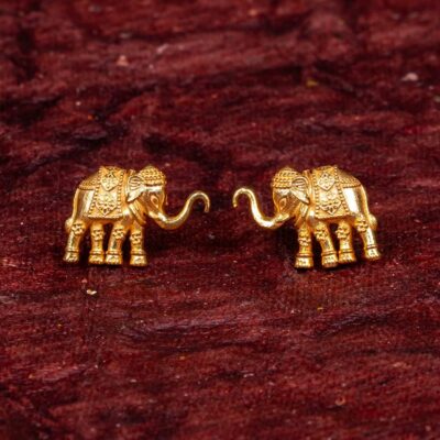 Alternative view of Minimalist Silver Stud Earring
