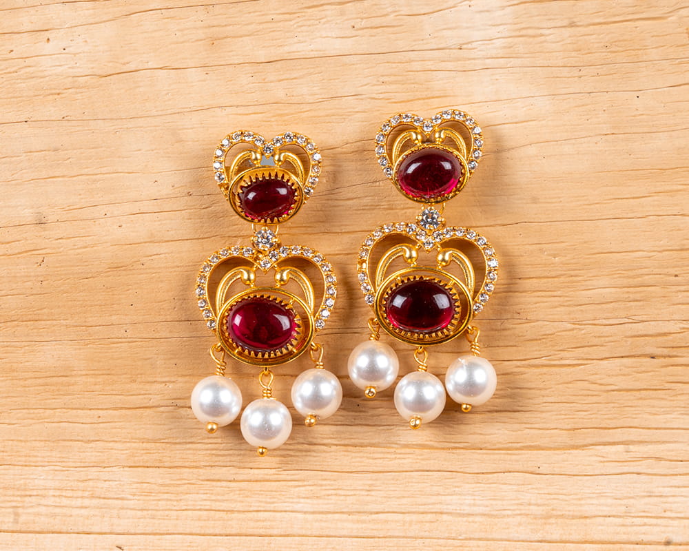 Manjula Sterling Silver Dangler - Image 2