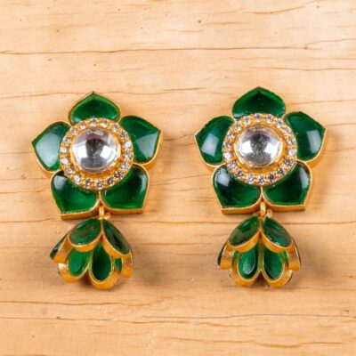 Alternative view of Champa Silver Earring