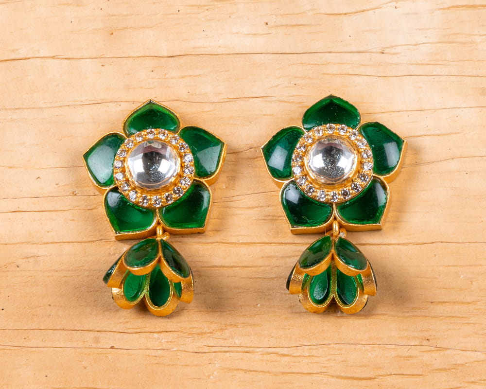 Champa Silver Earring - Image 2