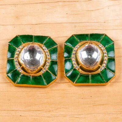 Manohar Silver Stud Earring - Image 3