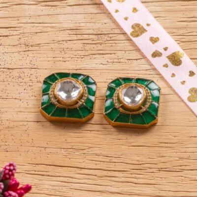 Manohar Silver Stud Earring - Image 4