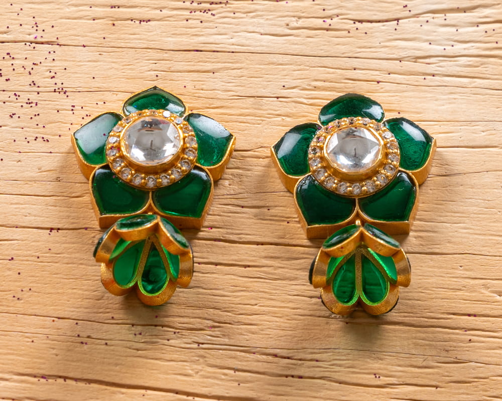 Champa Silver Earring - Image 3