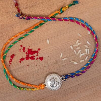 Ganesha Handmade Rakhi 925 Silver