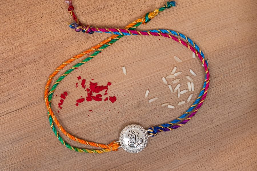 Ganesha Handmade Rakhi 925 Silver