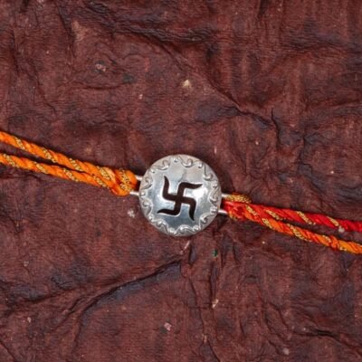 Swastik Rakhi 925 Silver - Image 4
