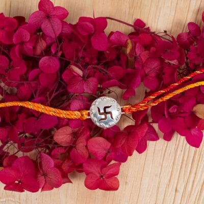 Swastik Rakhi 925 Silver