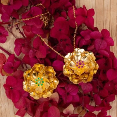 Blooming Flower Necklace 925 Silver