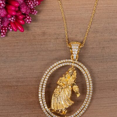 Radha Krishna Necklace 925 Silver - Image 3