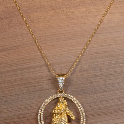Radha Krishna Necklace 925 Silver - Image 5