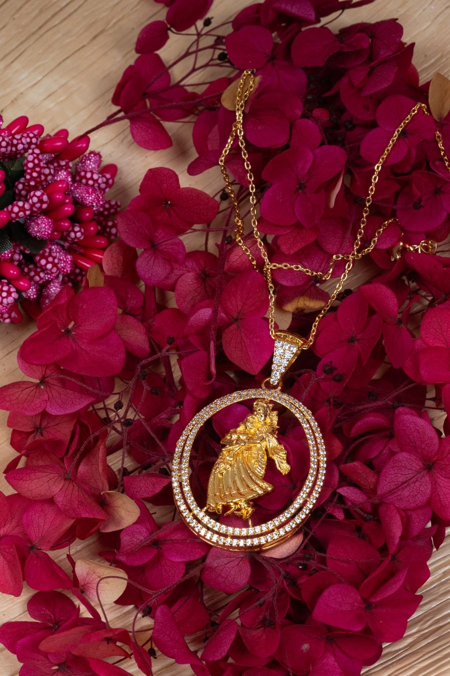 Radha Krishna Necklace 925 Silver