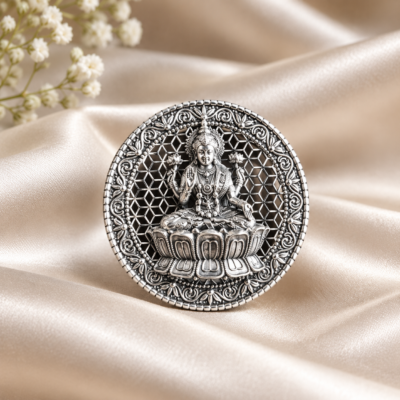 Unique 925 Silver Lakshmi Coin - Image 4